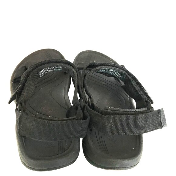 Teva Hurricane 4 Black Sport Sandals Mens 8/40.5 Adjustable Straps & Rugged Sole - Picture 5 of 9
